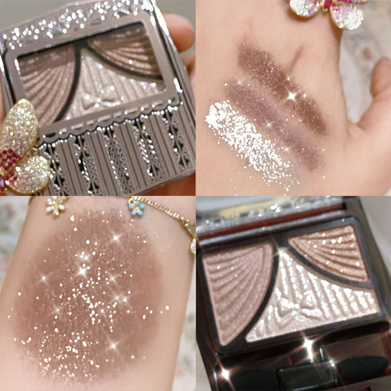 Pearlescent Matte Bow 3-Color Eyeshadow Palette