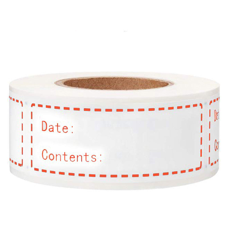 500 Rolls Of 3 Colors Date Stickers Kitchen Refrigerator Food Labels Storage Content Mark