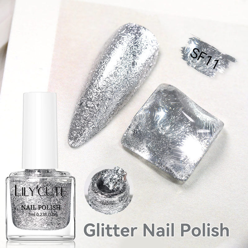 Quick-Dry Metallic Mirror Nail Polish, No Baking Required