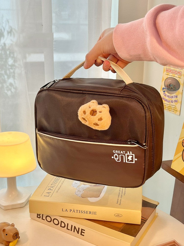 Large Capacity Cosmetic Bag Multi-Function Layering