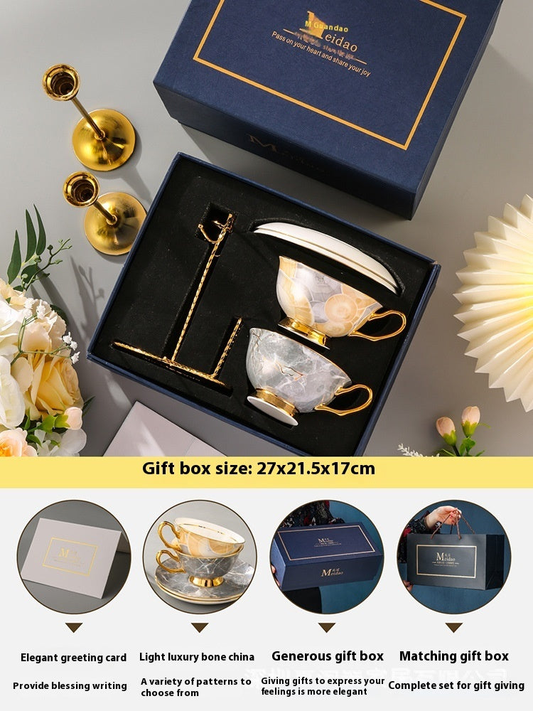 Coffee Cup High-End Exquisite Bone China Gift