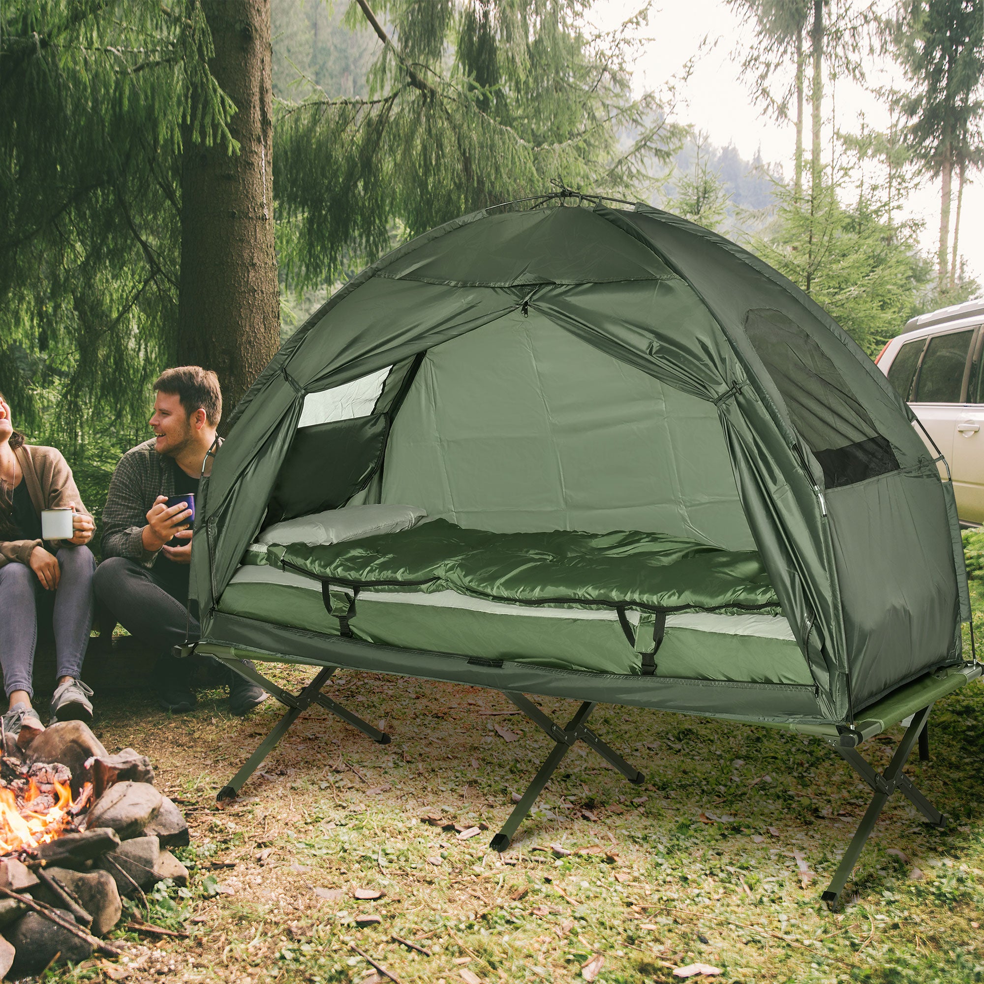 All-in-One Folding Camping Cots for Adults