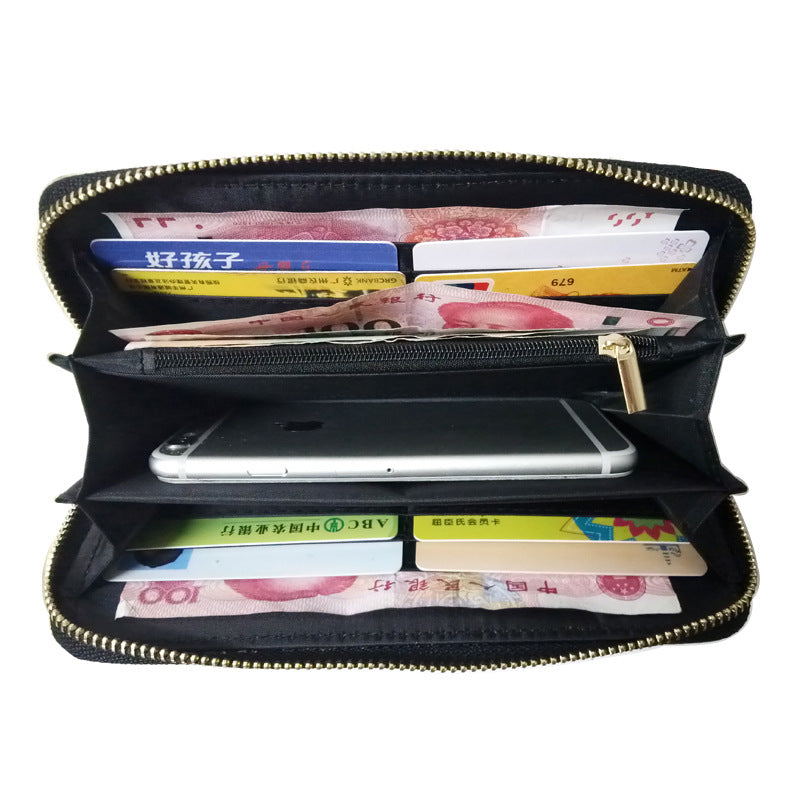 Fashion Ladies Long Wallet Feather