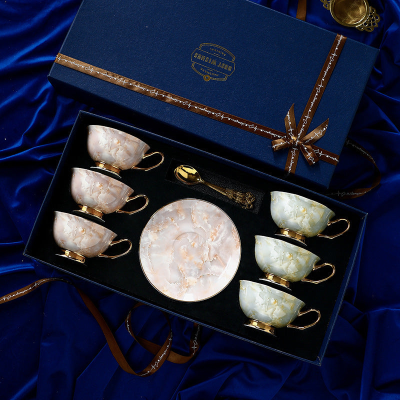Coffee Cup High-end Exquisite Ceramic Bone High-Grade Afternoon Tea Suit Design