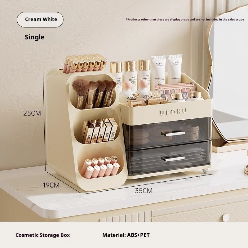 Desktop Cosmetic Storage Box Dust-Proof Organizer