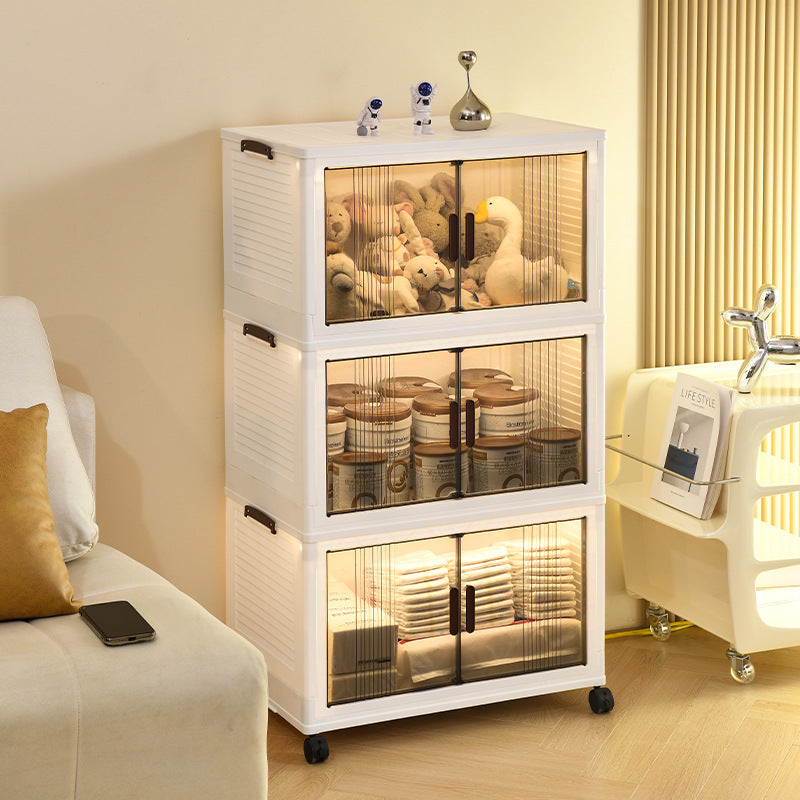 Foldable Storage Cabinet Installation-Free Removable Locker