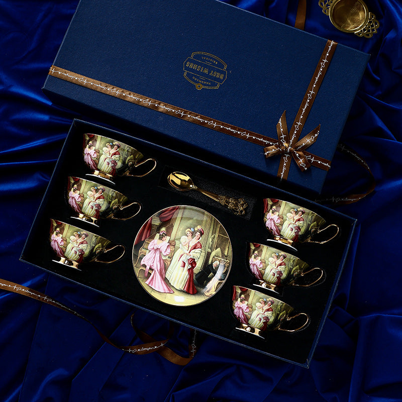 Coffee Cup High-end Exquisite Ceramic Bone High-Grade Afternoon Tea Suit Design