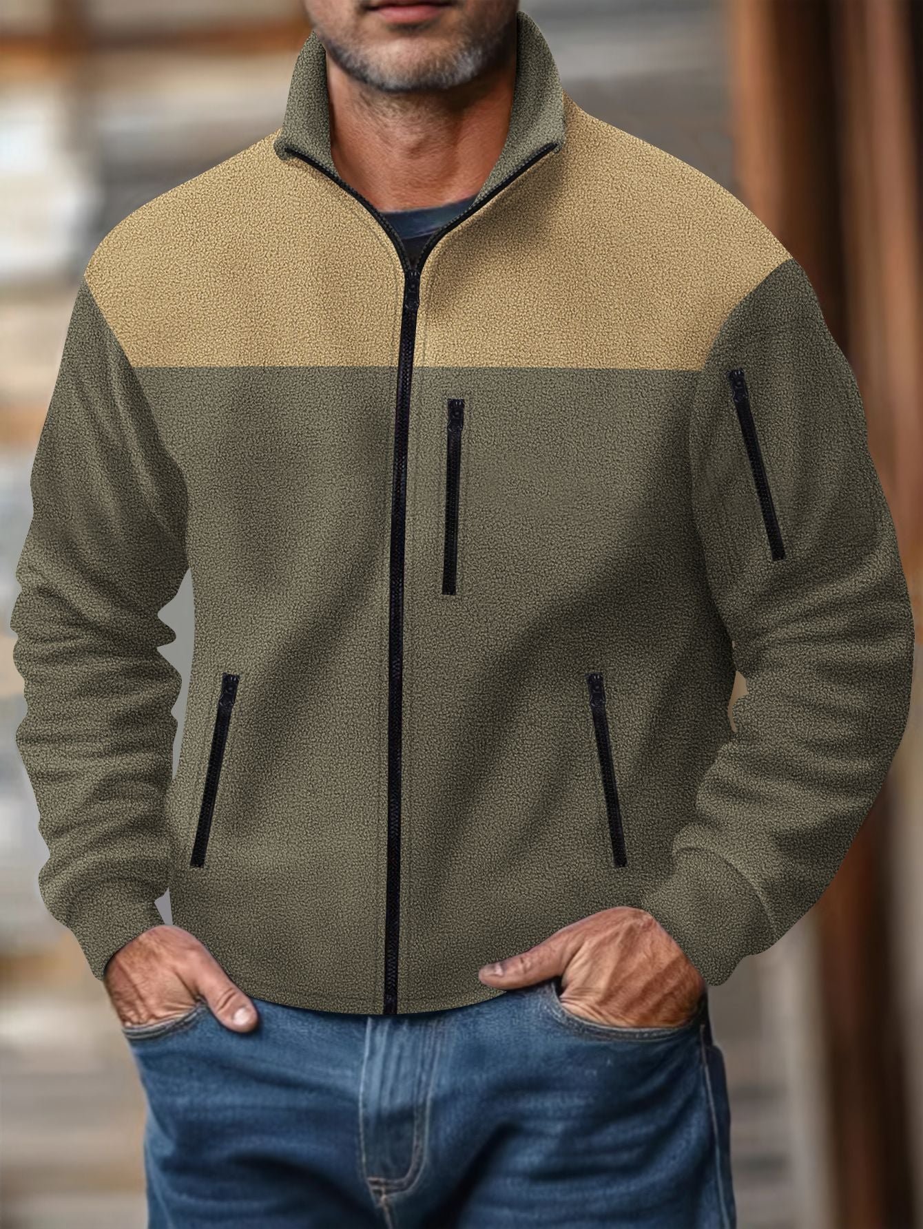 Autumn Men's Casual Long-Sleeved Jacket