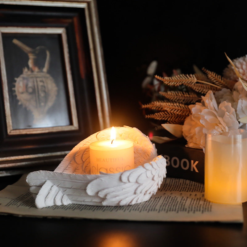 Feather Angel Candle Holder Ornament