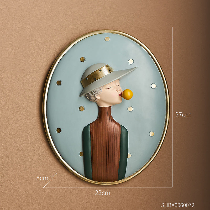 Bubble Girl Living Room Children's Room Decoration Painting Background Wall Mural