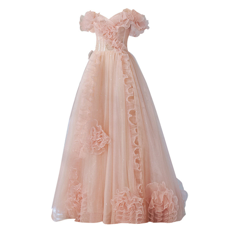 Show Host Wedding Dress Evening Dress