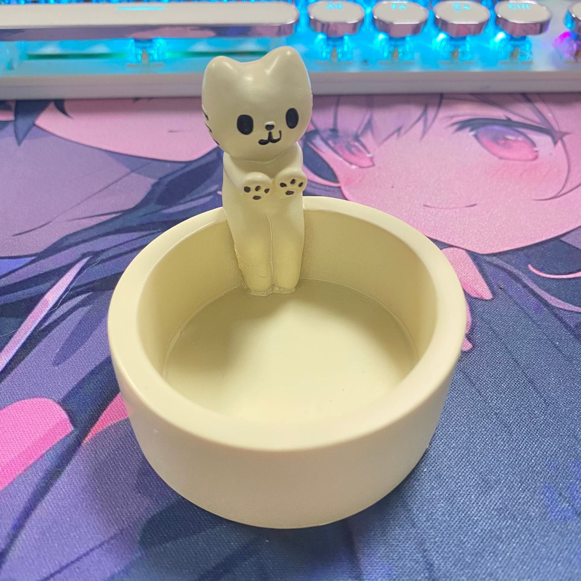 Cartoon Kitten Candle Holder Heating Decoration