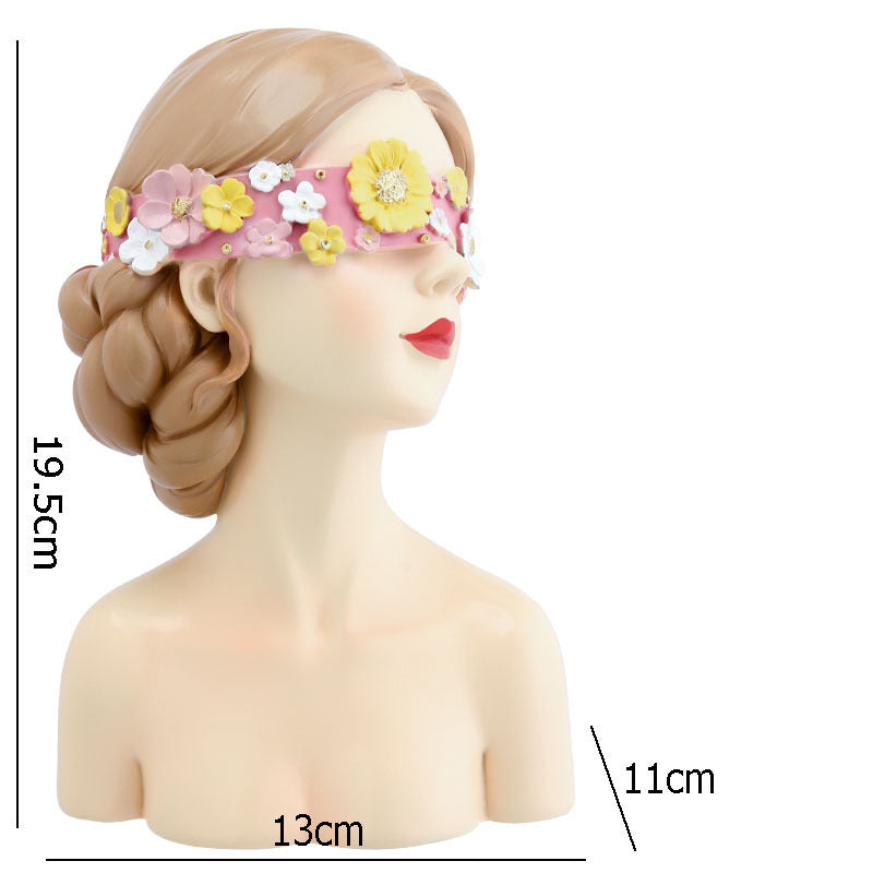 Creative Flower Girl Heart Decoration Home Living Room Coffee Table