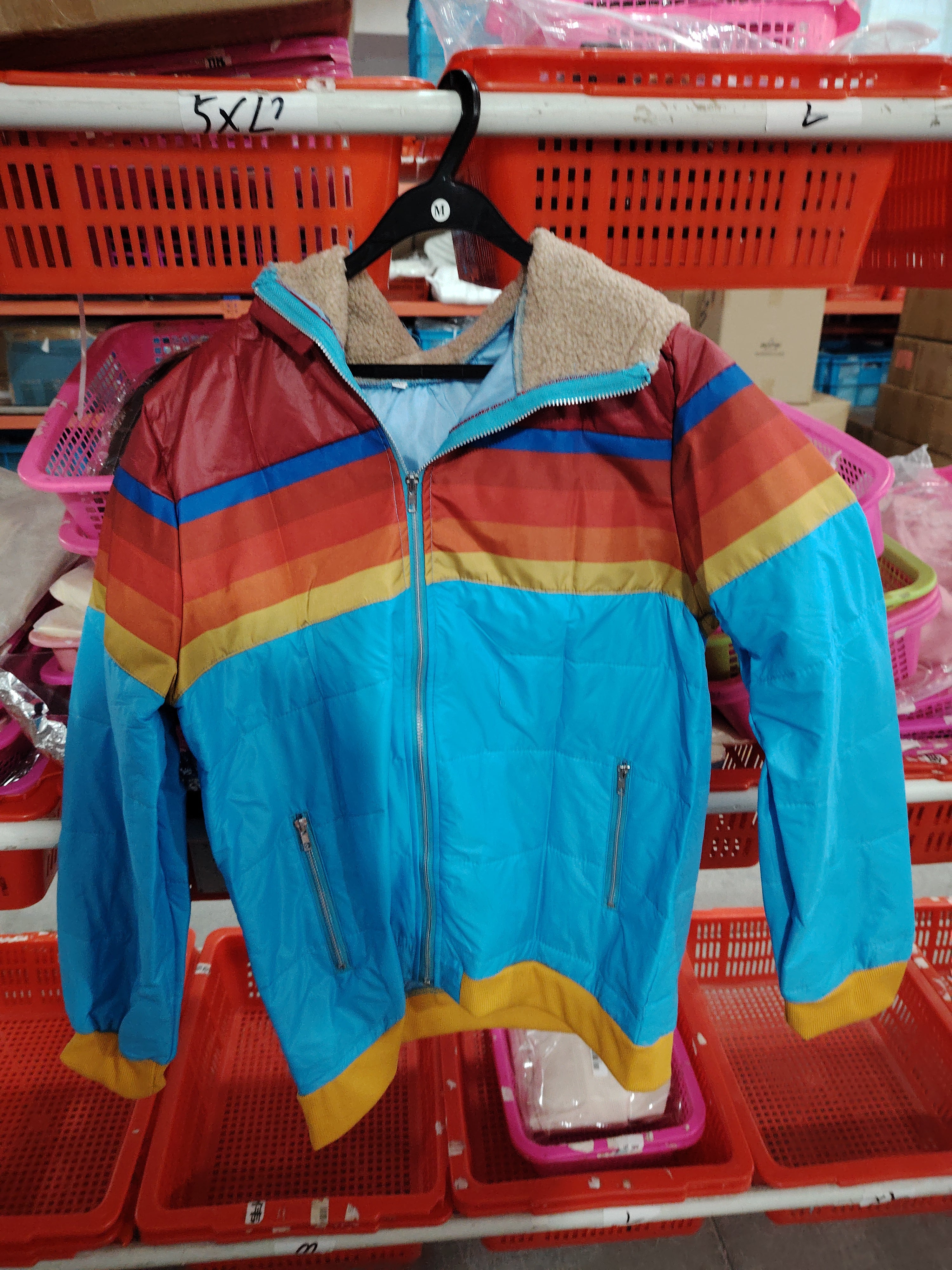 Women's Casual Hooded Printed Short Cotton Jacket