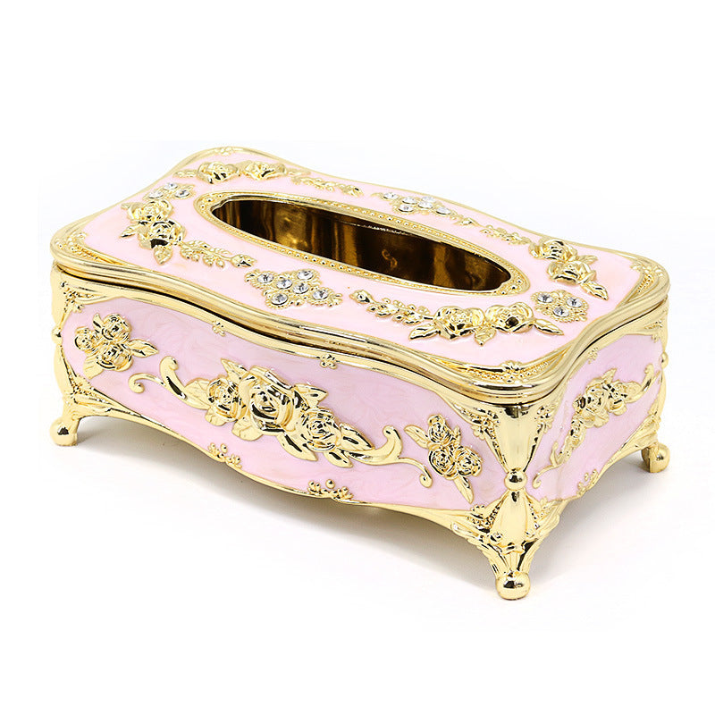 High-end Tissue Box Living Room Home European Coffee Table Ornaments