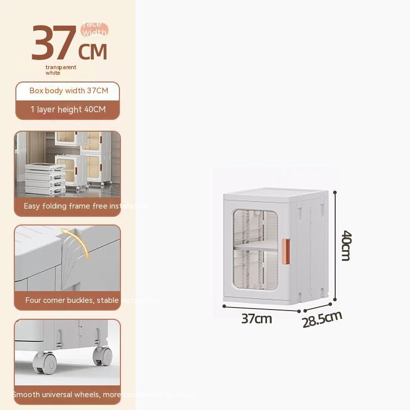 Toilet Floor-to-Ceiling Folding Storage Cabinet Bathroom Waterproof Locker