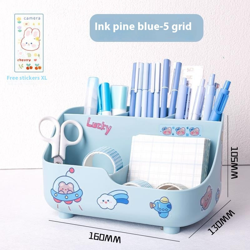 Student Desktop Pencil Case Stationery Storage Box Pen Holder