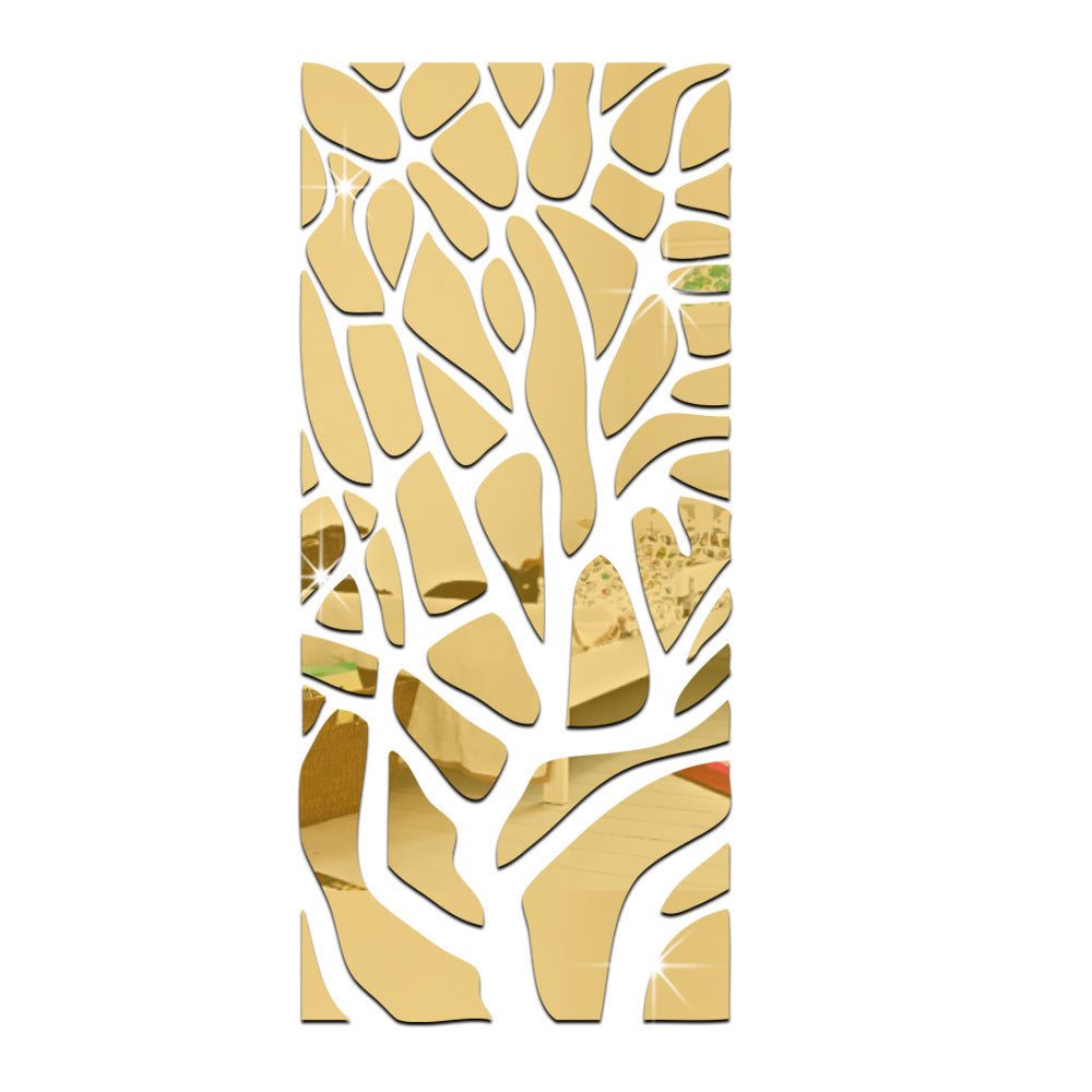Geometric Splicing 3D Stereo Mirror Wall Sticker