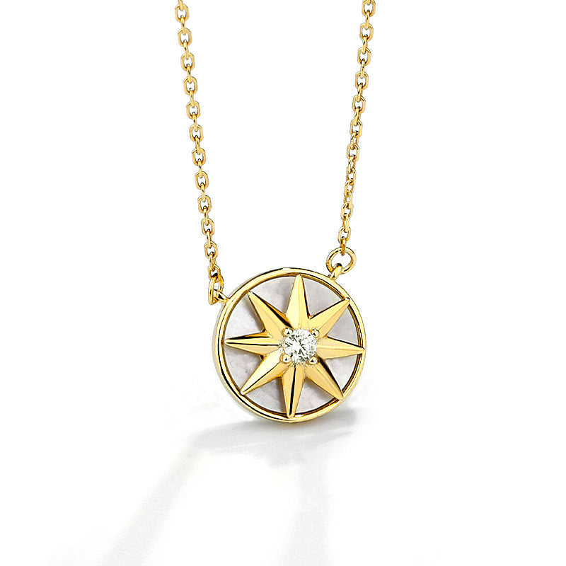 Sterling Silver Necklace Female Ins Style Light Luxury Temperament