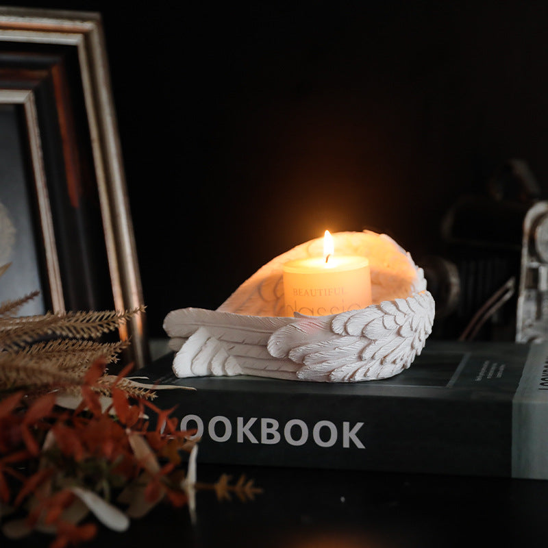 Feather Angel Candle Holder Ornament