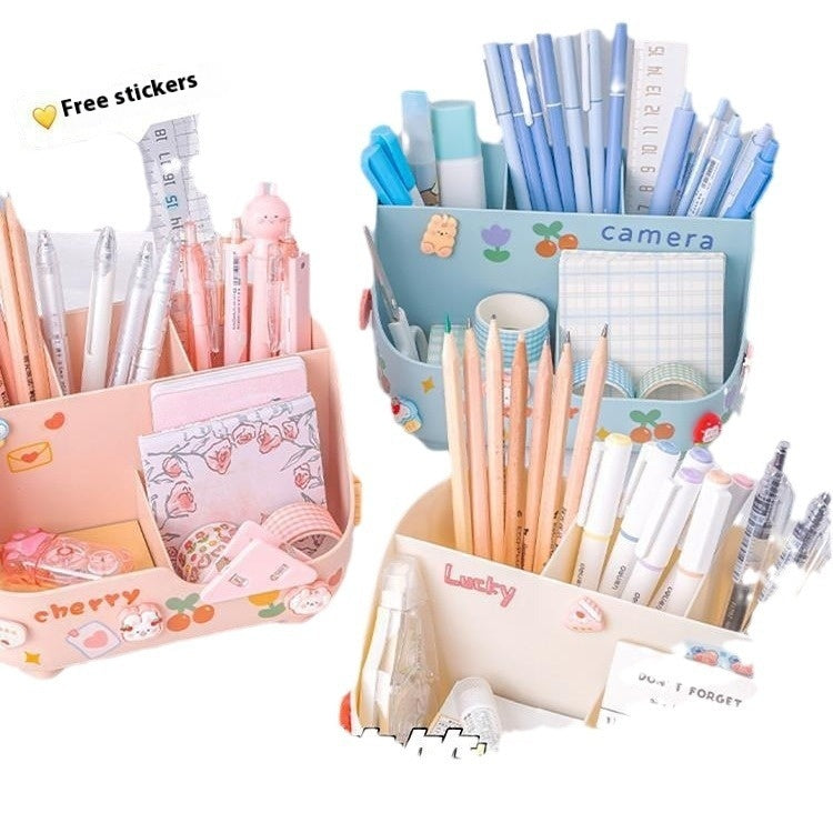 Student Desktop Pencil Case Stationery Storage Box Pen Holder