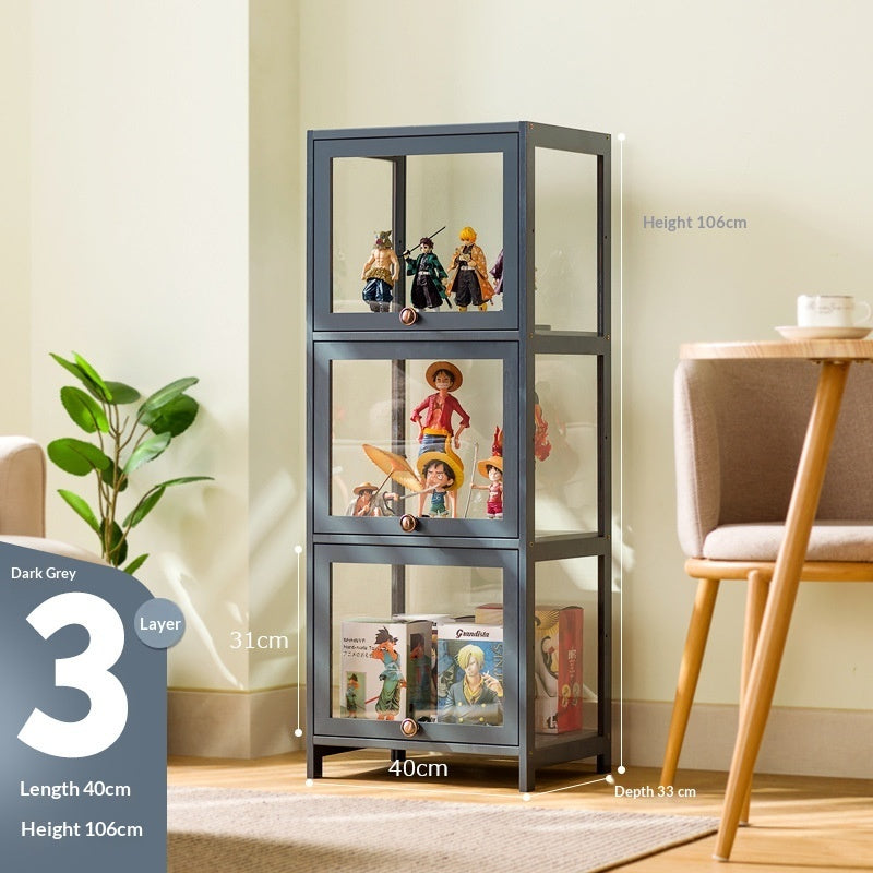 Transparent Dust-Proof Display Cabinet Acrylic Toy Storage Box Bookcase And Shelving Unit