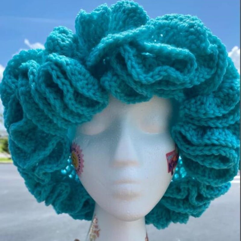Knitted Lace Bamboo Hat Ruffled Hat Fashion