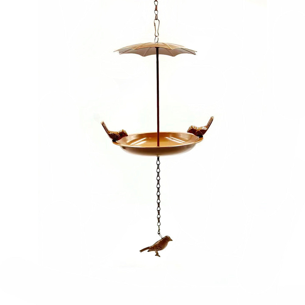 Outdoor Metal Bird House Metal Iron Art Metal Feeder Garden Tub Hummingbird Feeder