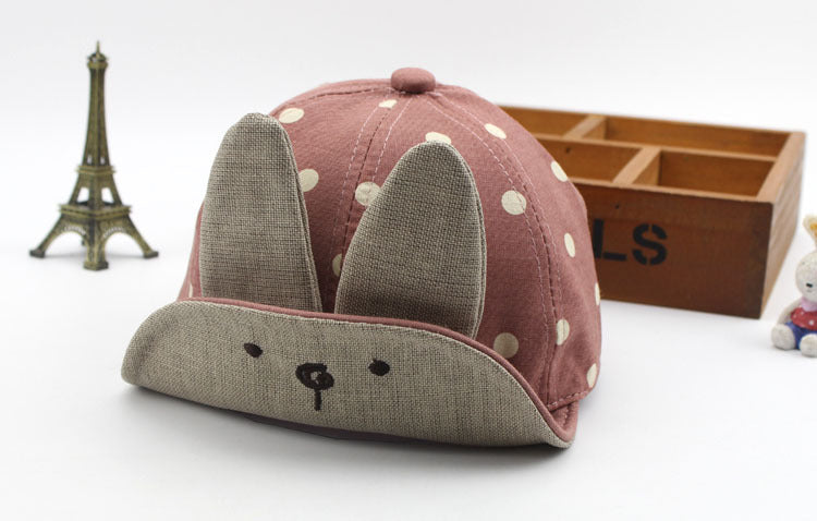 Cartoon Cute Bunny Soft Brim Baseball Hat