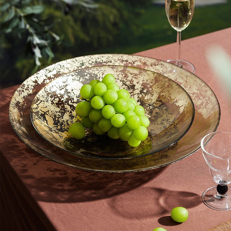 High-End And Fashionable Fruit Plate Large Crystal Glass Plate