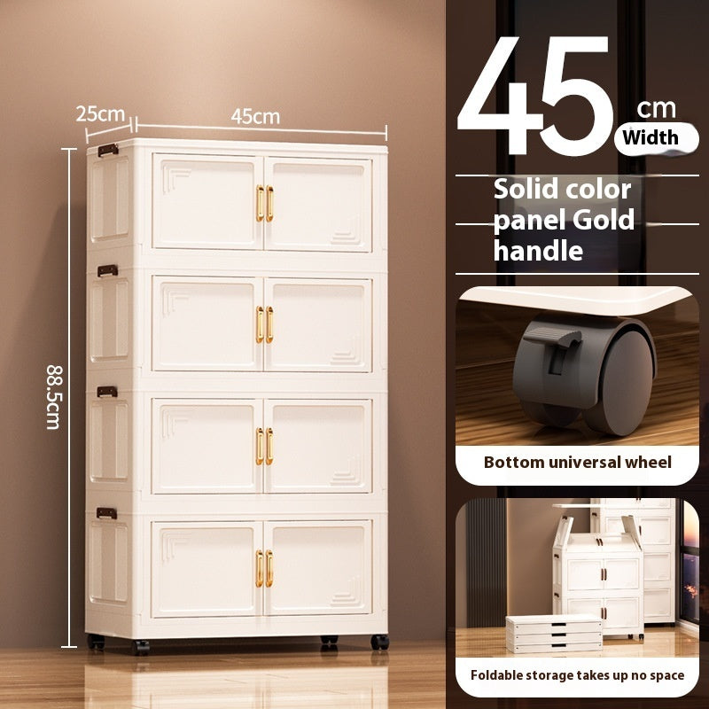Installation-Free Removable Folding Storage Cabinet Locker