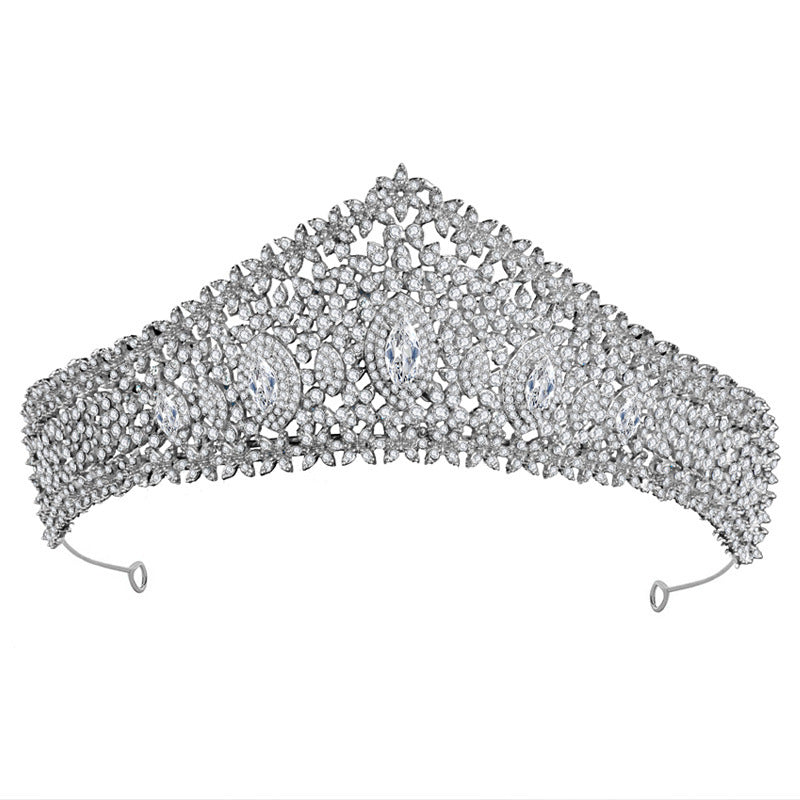 Zirconia Bridal Crown Alloy Court Wedding