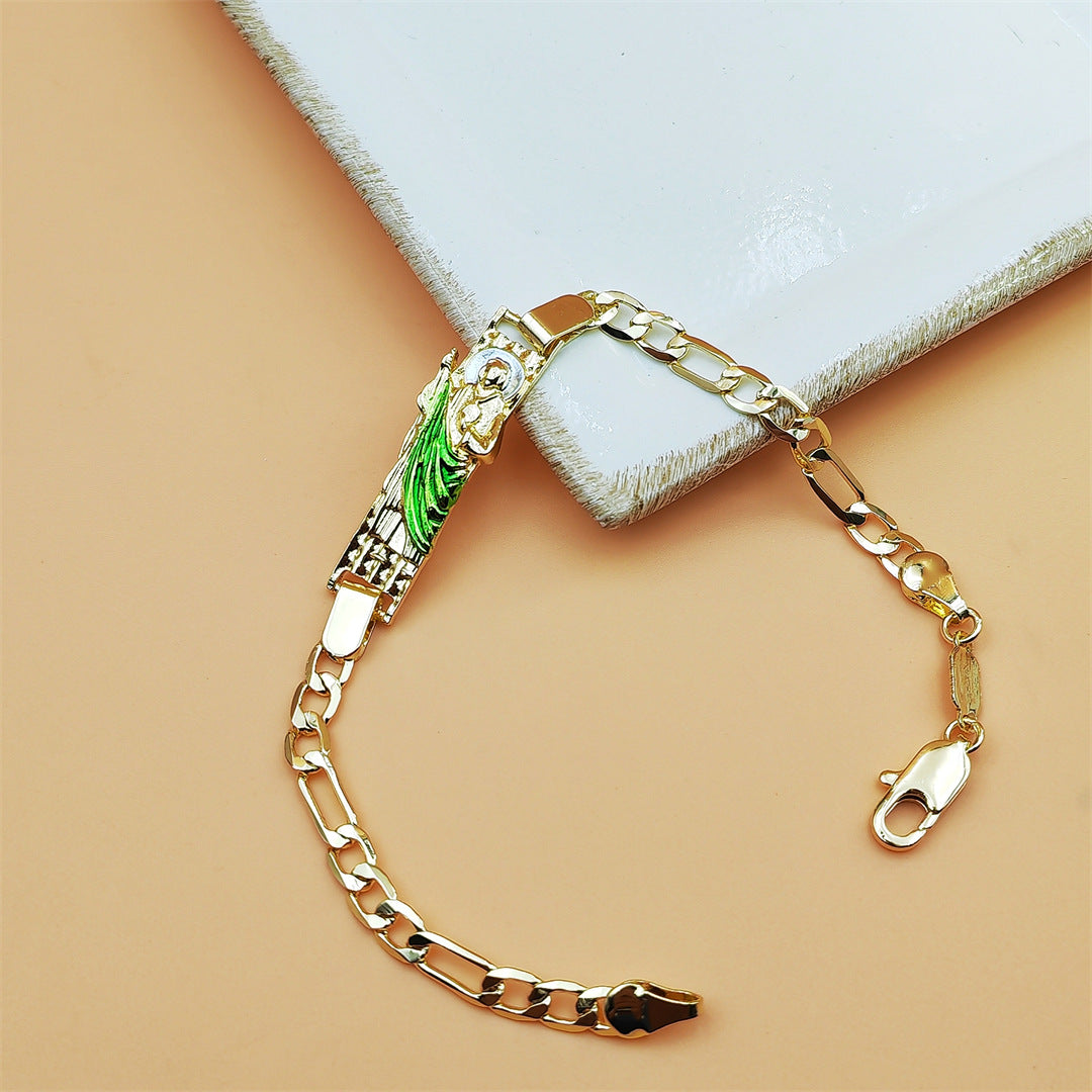 Two-color Bracelet Religious Priest St Jude Niche