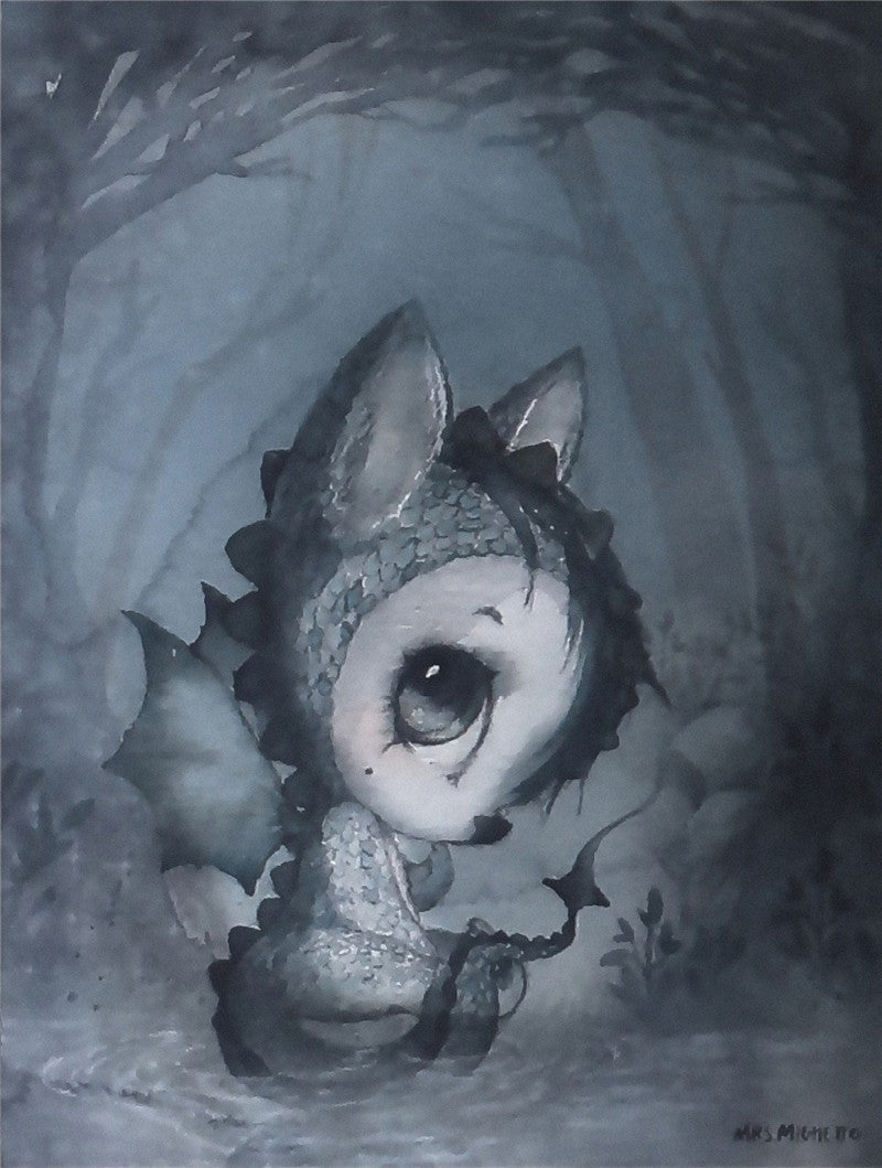 New Nordic Hand Painted Miss Rabbit Children's Room Decorative Painting Core