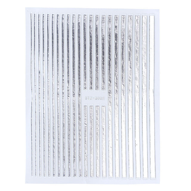 Evergreen Nail Line Stickers Geometric Pattern Nails