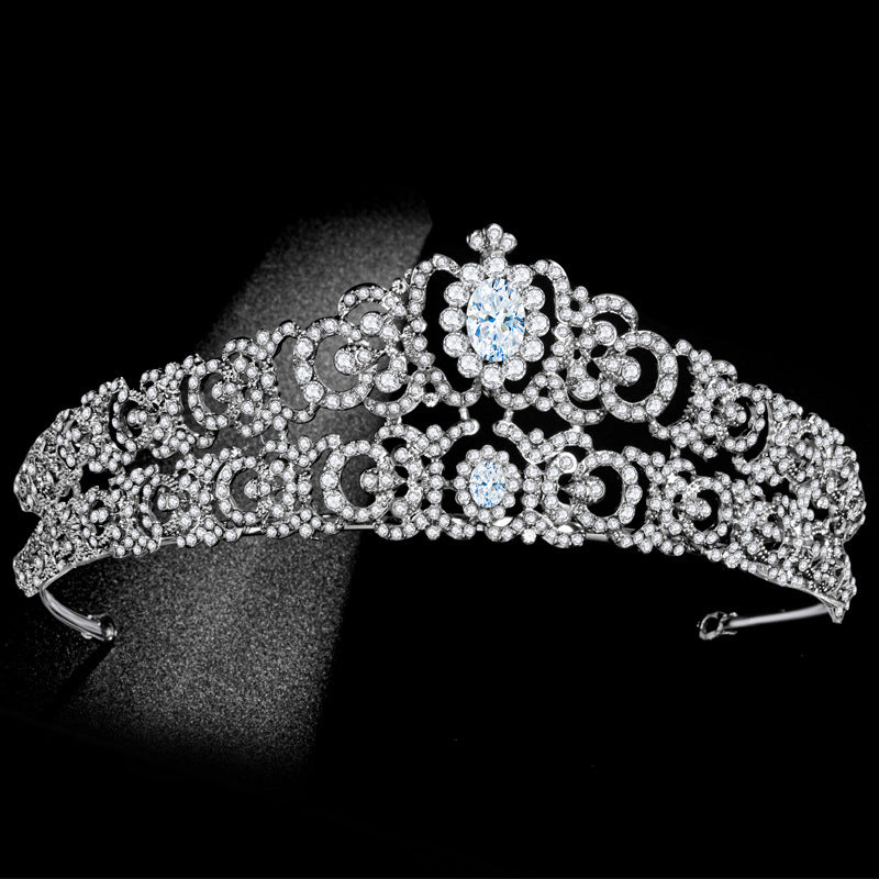 Bridal Headdress Alloy Double Layer Rhinestone