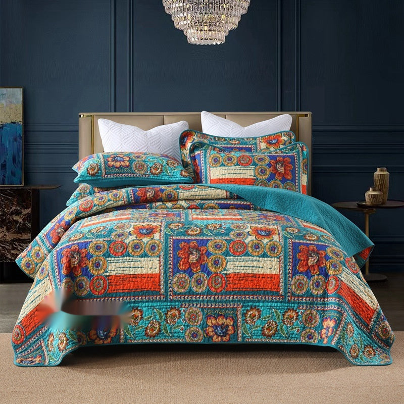 Bedding Pure Cotton Quilt Air-Conditioning Summer Cooling Duvet Three-Piece Set