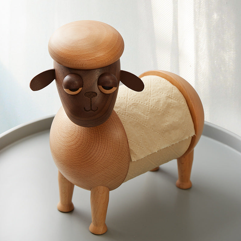 Funny Cartoon Paper Roll Holder Living Room Desktop Animal Ornaments