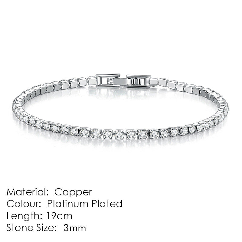 Tennis Bracelet Female Zircon Full Diamond Bracelet