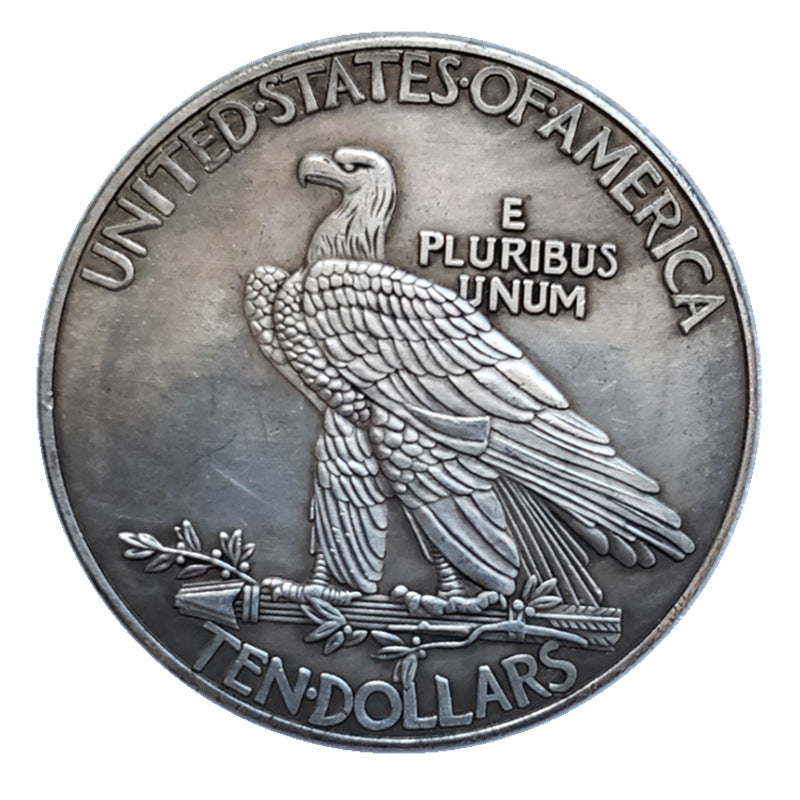 Indian Silver Dollar Silver Circle Commemorative Coin