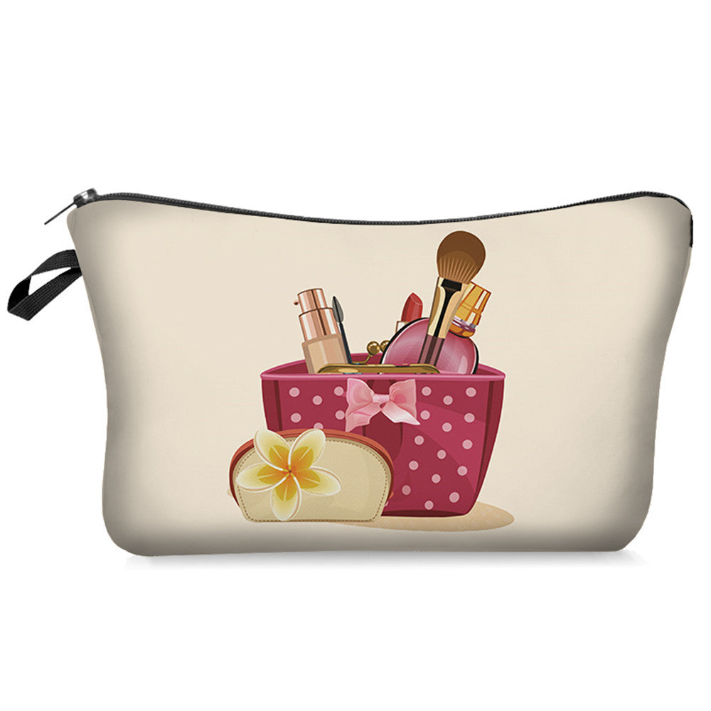 Digital Printing Makeup Cosmetics Series Cosmetic Bag Storage Bag Cross-Border Explosion