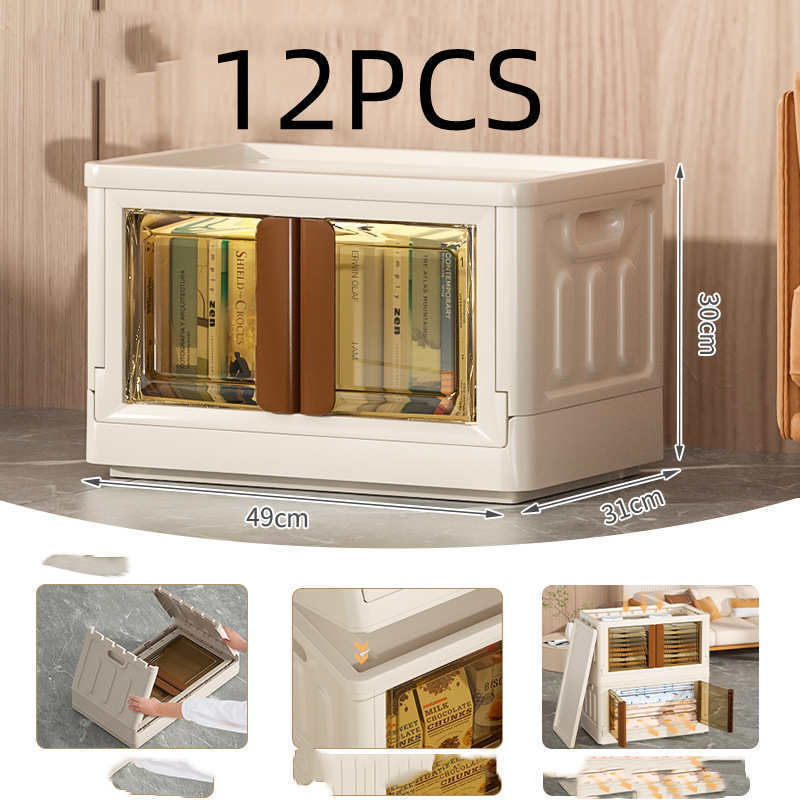 Installation Free Plastic Storage Box Transparent Folding And Foldable