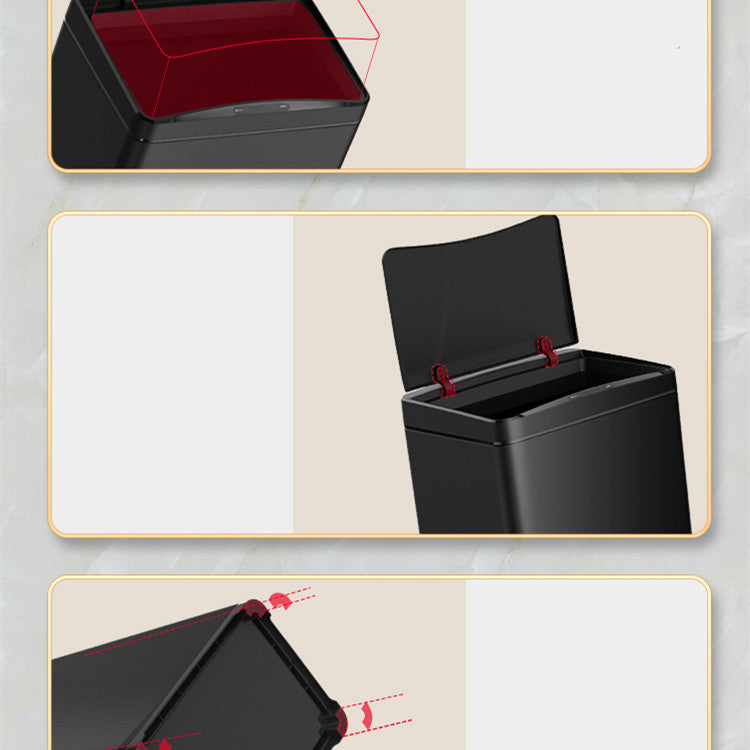 Bedroom Light Luxury Large Capacity Trash Can