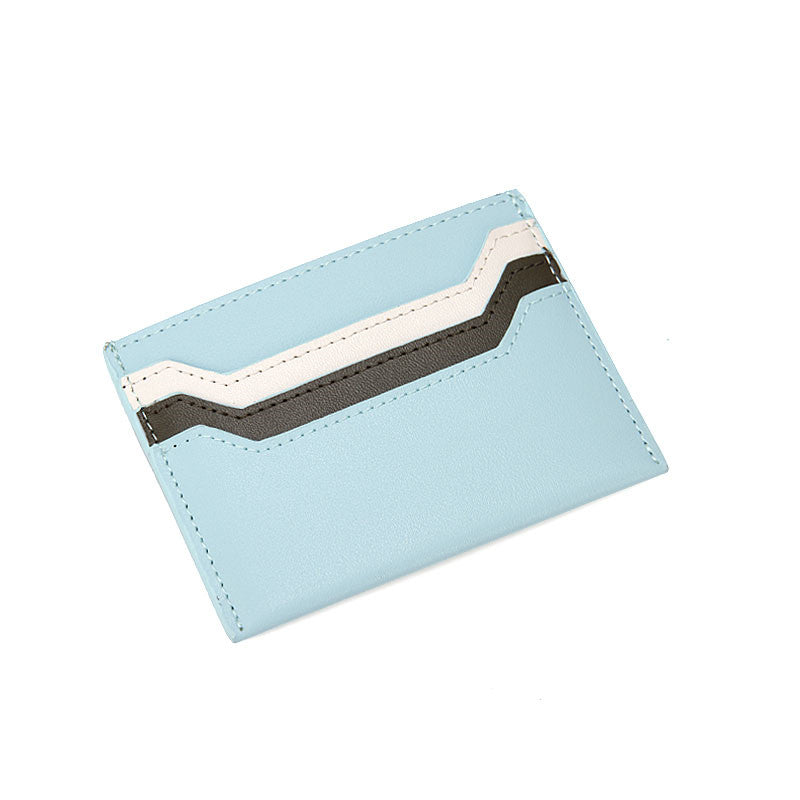 Mini Card Case Ultra-Thin Leather Driver's License Compact In One Piece