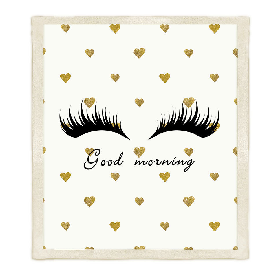 Thickened Double-Layer Eye  Digital Printed Airable Cover Square Blanket