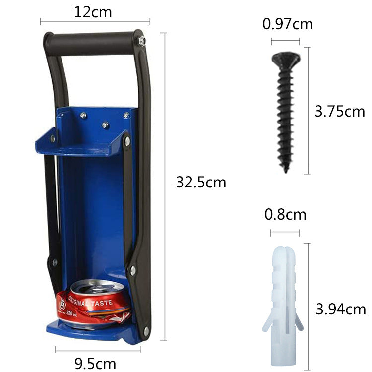 Wall-Mounted Hand Pull Cans Can Pressing Machine Shrink Flattening Device