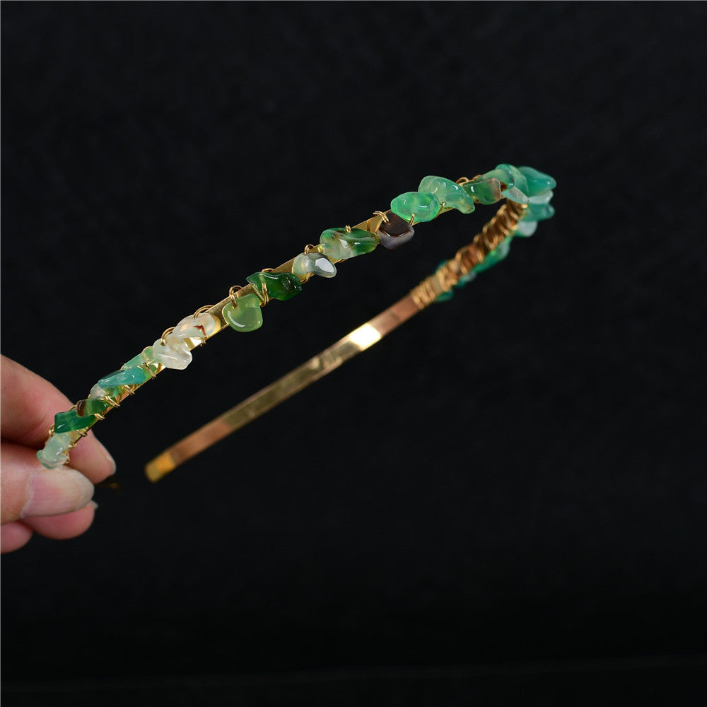 Crystal Amethyst Bridal Hair Comb Headband