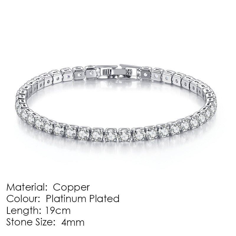 Tennis Bracelet Female Zircon Full Diamond Bracelet