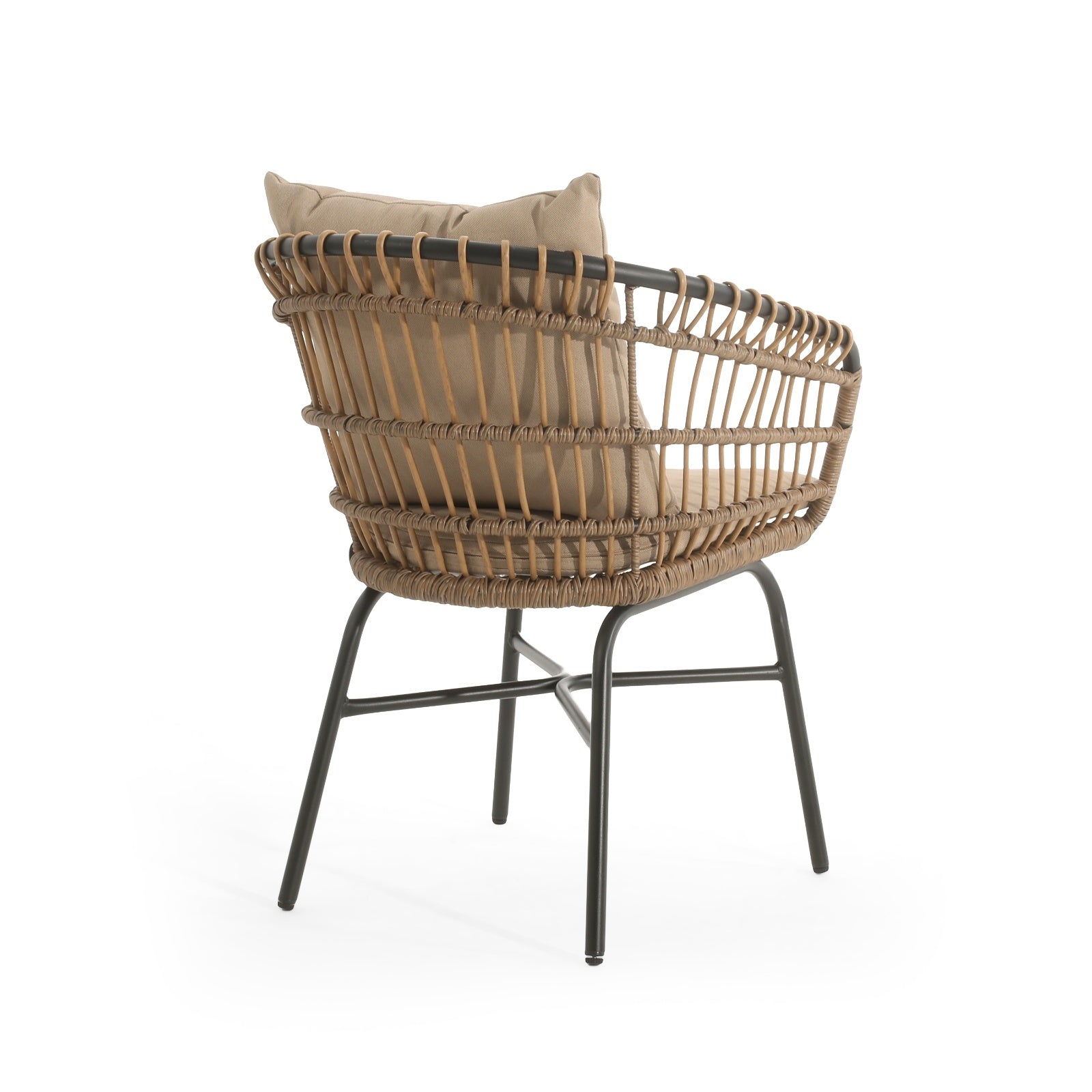 Outdoor Patio Chair With Cushions Set Of 2