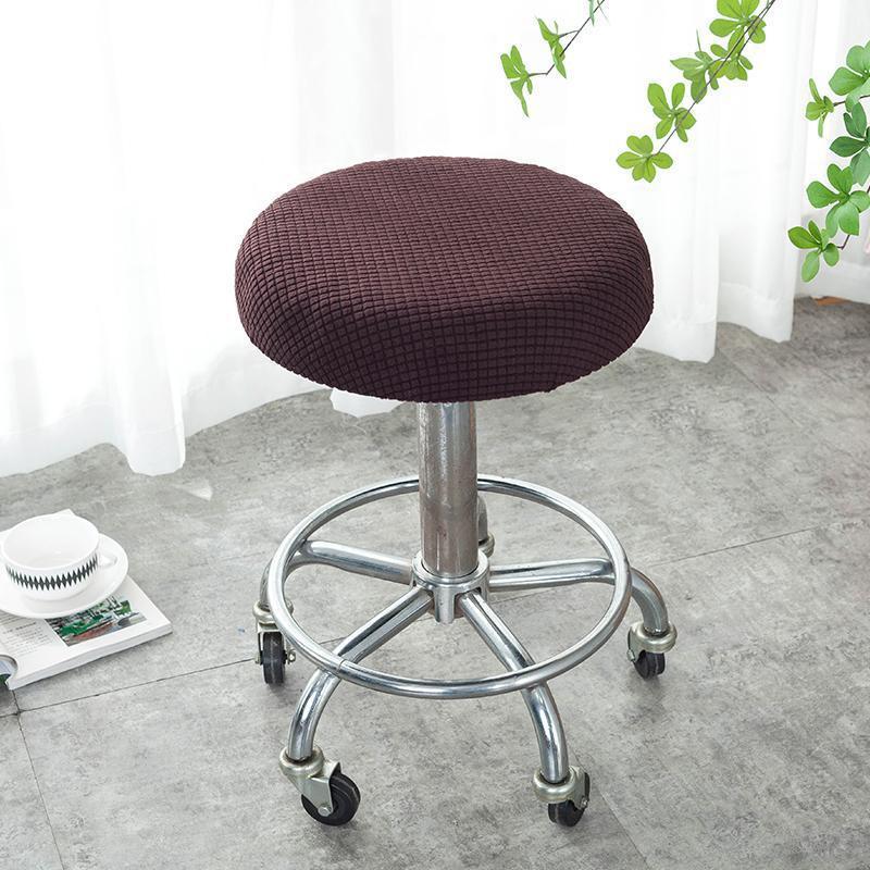 Round Stool Cover Swivel Chair Cover Round Bar Beauty Salon Chair Cover
